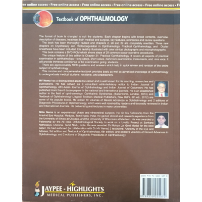 Textbook of Ophthalmology | HV Nema | Nitin Nema | Jaypee