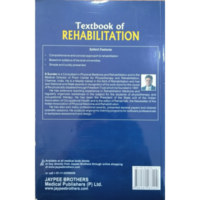 Textbook of Rehabilitation | S Sunder | Jaypee | 3rd edition