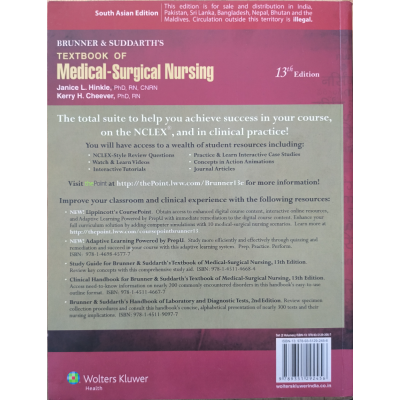 Textbook of Medical Surgical Nursing | Hinkle Cheever | Jaypee | 2 Volumes