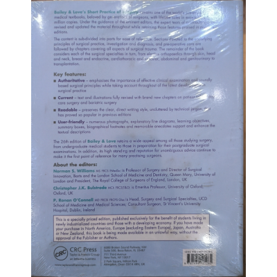 Bailey & Love's Short Practice of Surgery | CRC Press | 26 edition