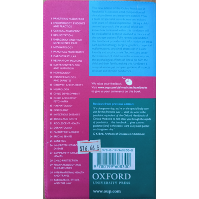 Oxford Handbook of Pediatrics | Oxford University