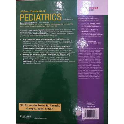 Nelson Textbook of Pediatrics | Elsevier | 19th edition