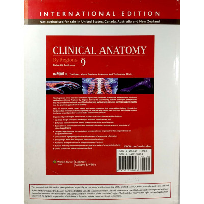 Clinical Anatomy By Regions | Snell | 9th edition | International