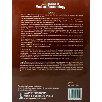 Paniker's Textbook of Medical Parasitology | Ghosh | Jaypee | 7th edition